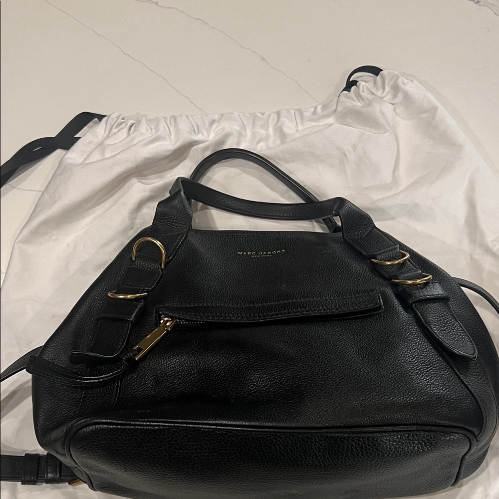 Marc Jacobs Black Crossbody Bag with Gold Accents - Picture 7 of 7